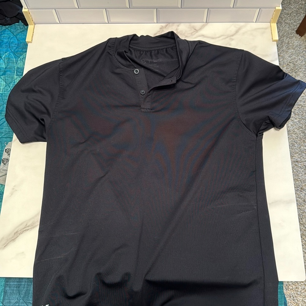 Bylt Drop Cut Stealth Polo - Navy size small
